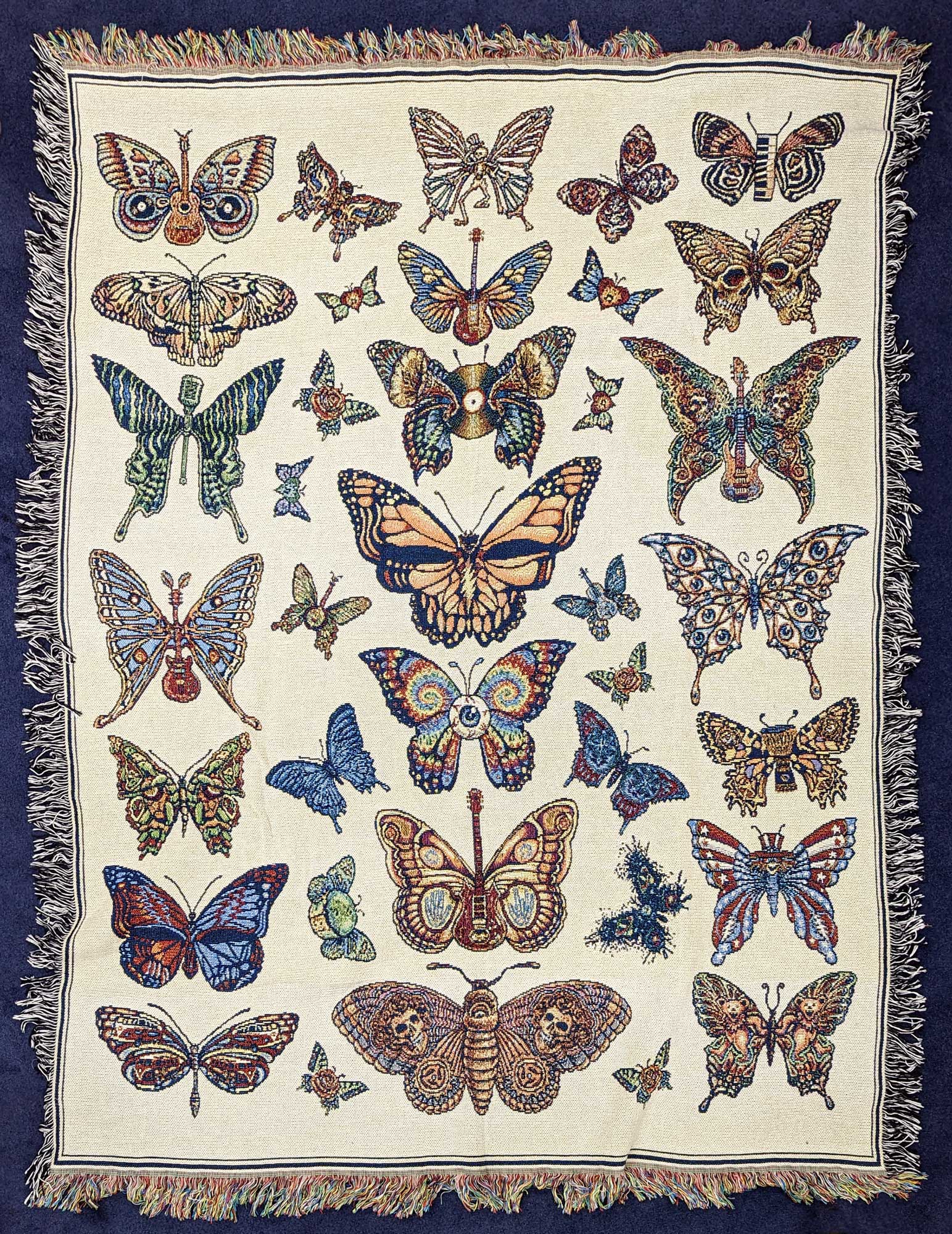 Blanket with butterflies hot sale