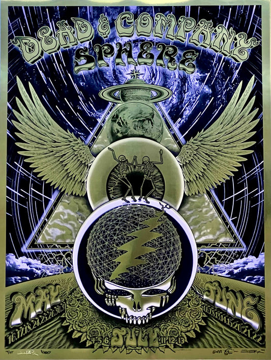 Dead & Co Sphere Poster - Gold