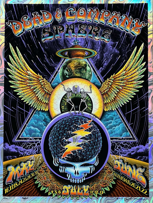 Dead & Co Sphere Poster - Swirl Lava